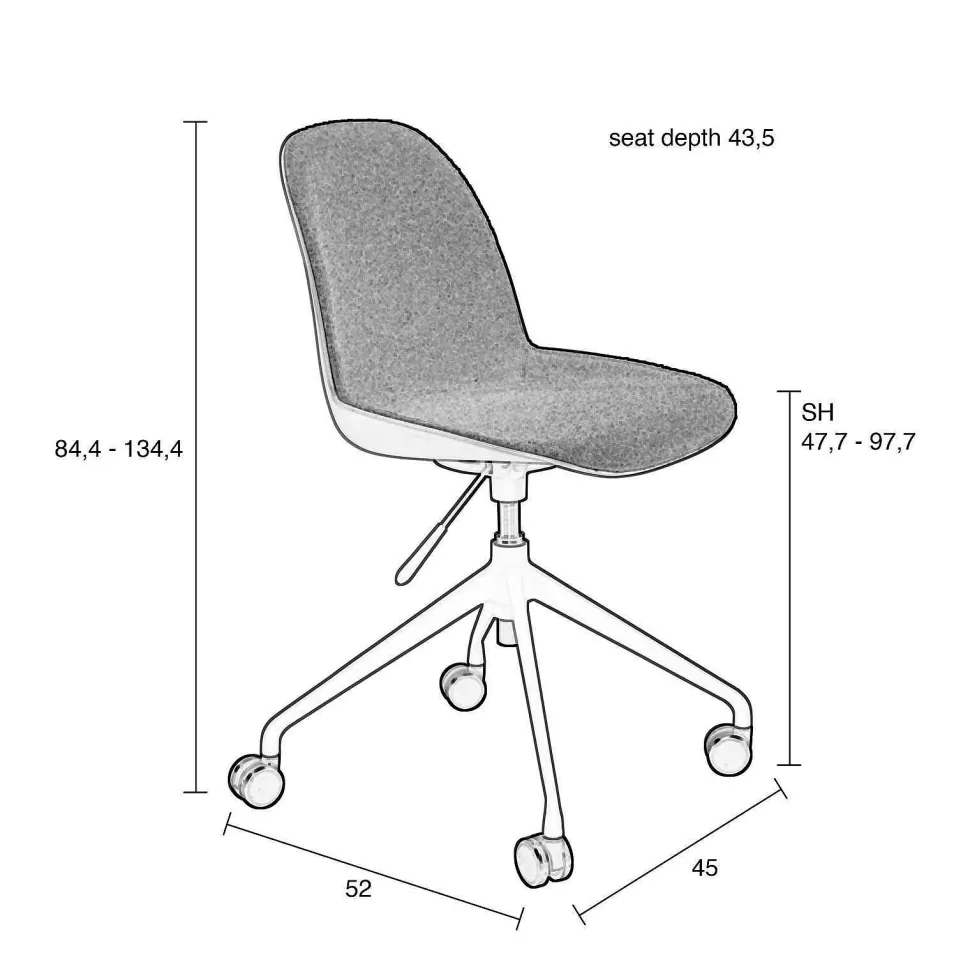 Discount Bureaustoel Albert Bureaustoelen